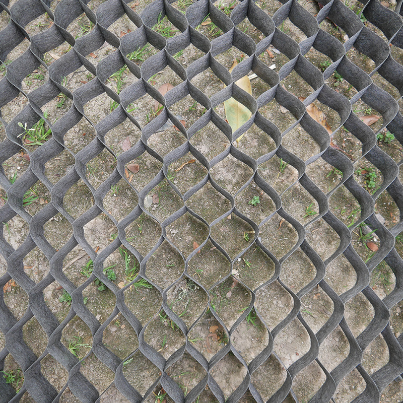 Geogridrum for kemiske fibre