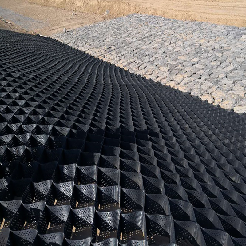 Geogitterrum af plast
